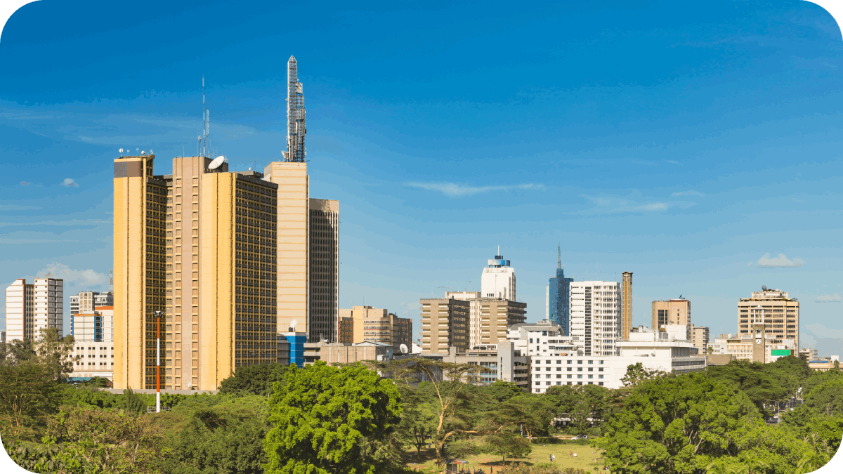 Nairobi Park And Skyscrapers view