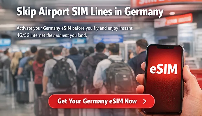 Skip Airport SIM Lines in Germany